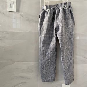 2/$16 SHEIN Plaid Elastic Waist Pants - Boys 7Y